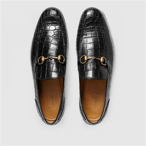 gucci jordaan loafer men|gucci jordaan crocodile loafer.